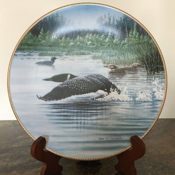 2/$40 Voice of the North Decorative Plate 'Time To Fly' Don Li-Leger - Picture 6 of 8